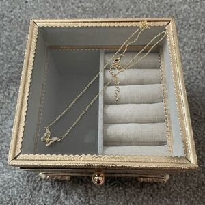 Gold Plated Butterfly Necklace